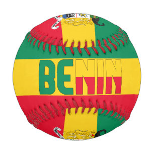 Benin Flag and Coat of Arms Patriotic Baseball