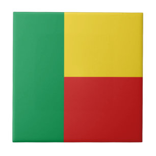 Benin Flag Ceramic Tile