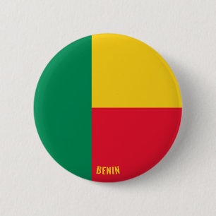 Benin Flag Charming Patriotic 6 Cm Round Badge