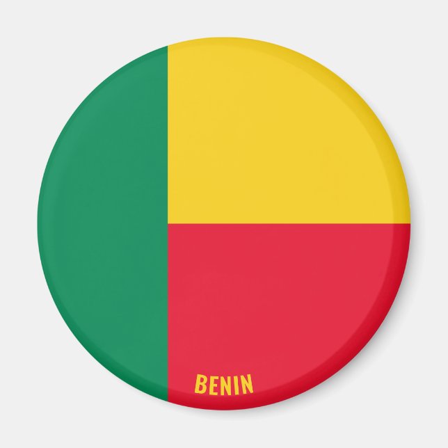 Benin Flag Charming Patriotic Magnet (Front)