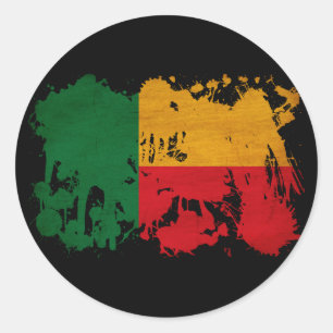 Benin Flag Classic Round Sticker