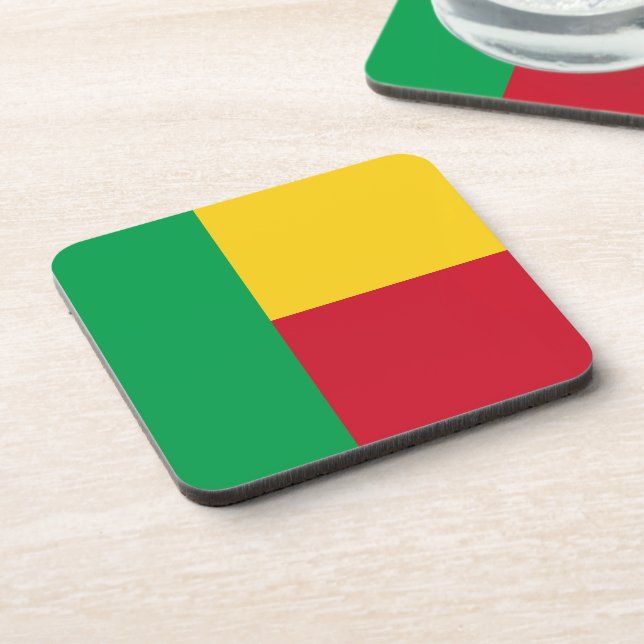 Benin flag coaster (Left Side)