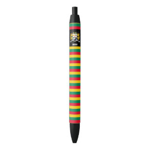Benin Flag Cute Patriotic Black Ink Pen