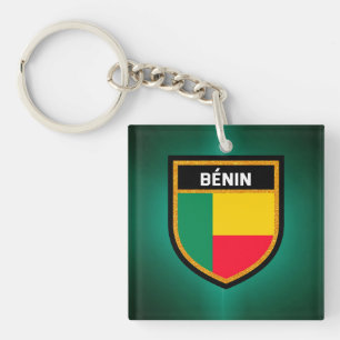 Bénin Flag Key Ring