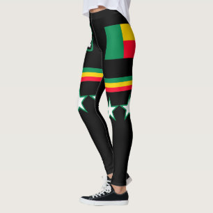 Benin Flag Leggings