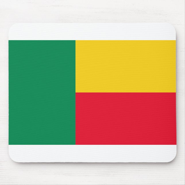 Benin Flag Mouse Mat (Front)