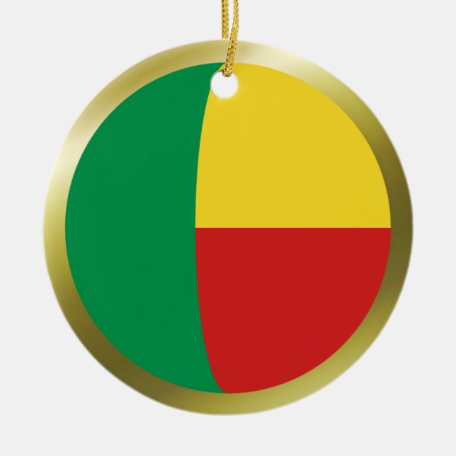 Benin Flag Ornament (Front)