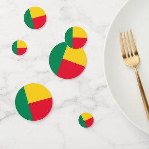 Benin flag Table Confetti