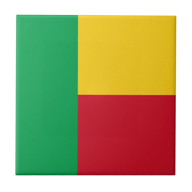 Benin flag tile (Front)