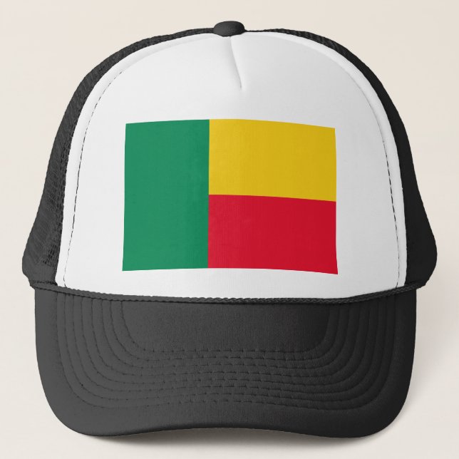 benin flag trucker hat (Front)