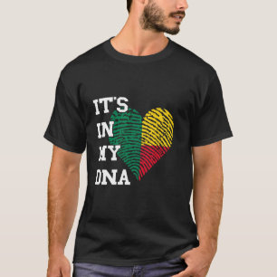 Benin Heart Beninese Roots It's In My DNA Beninese T-Shirt