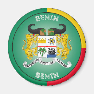 Benin Heritage Emblem Magnet