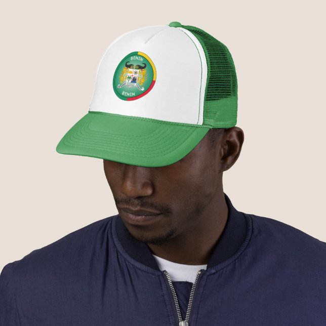 Benin Heritage Emblem Trucker Hat (In Situ)