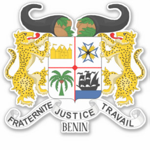 Benin National Coat Of Arms Patriotic