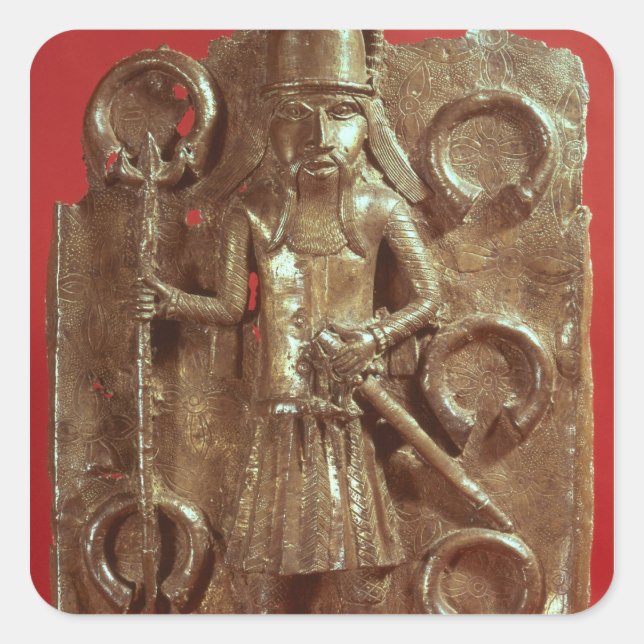 Benin plaque square sticker (Front)