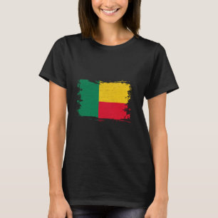 Benin Vintage Beninese Flag Beninese Pride Benines T-Shirt