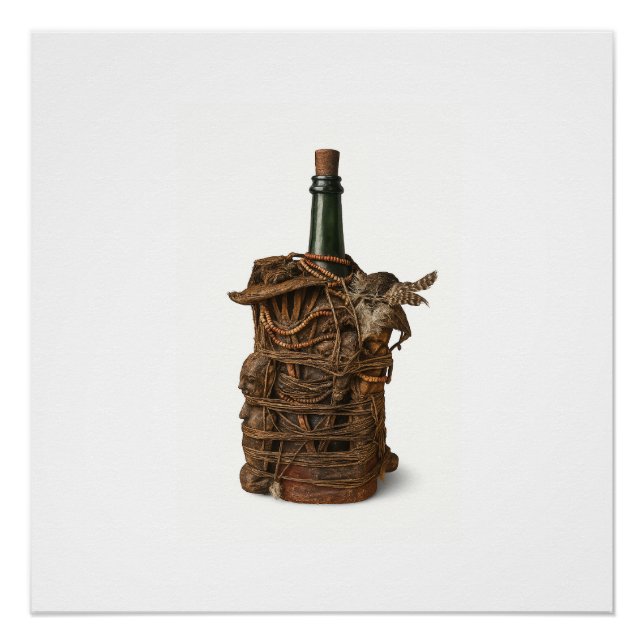Beninese Fetish Bottle Art Poster (Front)