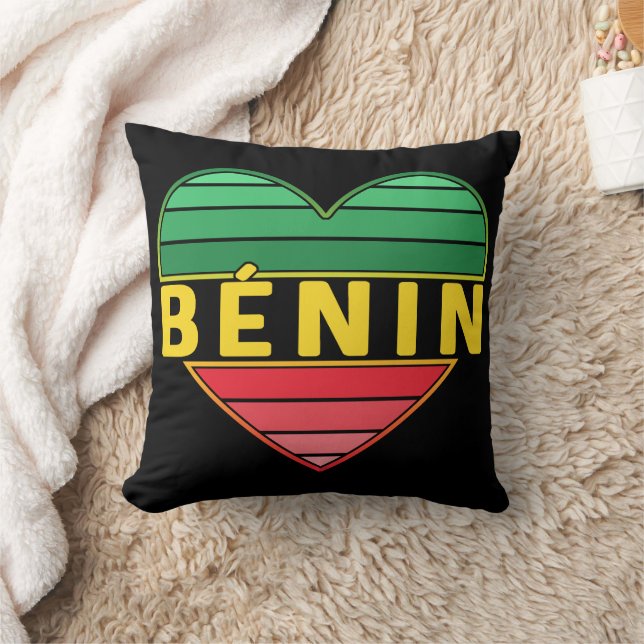 Beninese Heart, I Love Benin Cushion (Blanket)