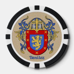 Benitez Heraldic Arms Poker Chips