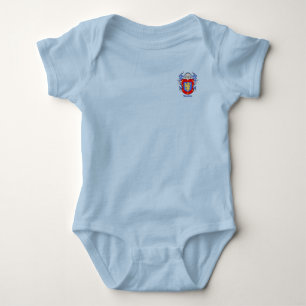 Benitez Historical Shield with Helm and Mantle Baby Bodysuit