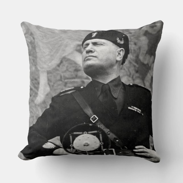 Benito Amilcare Andrea Mussolini Cushion (Front)