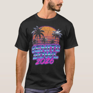 Benito Bowl 2026 Retro Synthwave Music T-Shirt