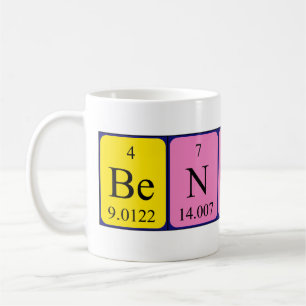 Benito periodic table name mug