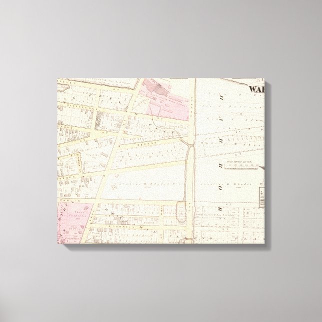 Benjamin Allen's Plat and James Fenn Atlas Map Canvas Print (Front)