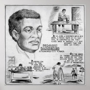 Benjamin Banneker American Black Inventor Poster