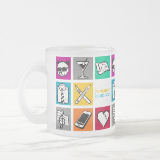 benjamin bannister "Cube" Frosted Glass Coffee Mug