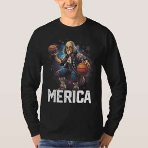 Benjamin Ben Franklin, USA 4th of July Funny, Bask T-Shirt