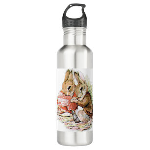 Benjamin Bunny and Peter Rabbit plan their raid 710 Ml Water Bottle