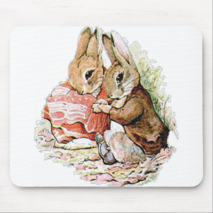 Benjamin Bunny and Peter Rabbit plan their raid Mouse Mat