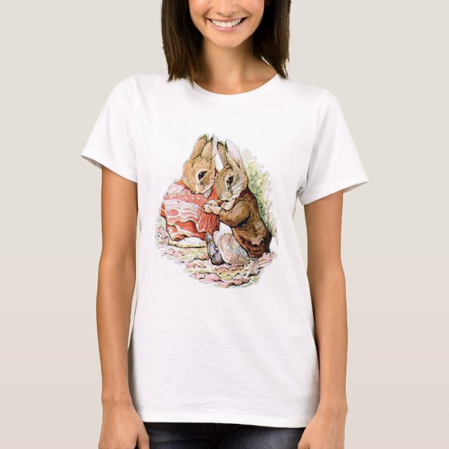 Benjamin Bunny and Peter Rabbit plan their raid T-Shirt (Front)