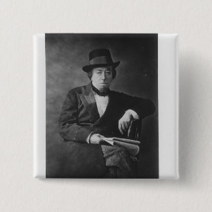 Benjamin Disraeli, 1st Earl of Beaconsfield 15 Cm Square Badge