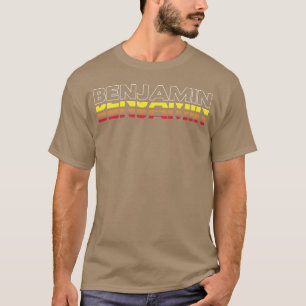 Benjamin First Name Funny Vintage Sunset Benjamin  T-Shirt
