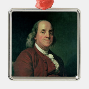 Benjamin Franklin, 1782 Metal Tree Decoration