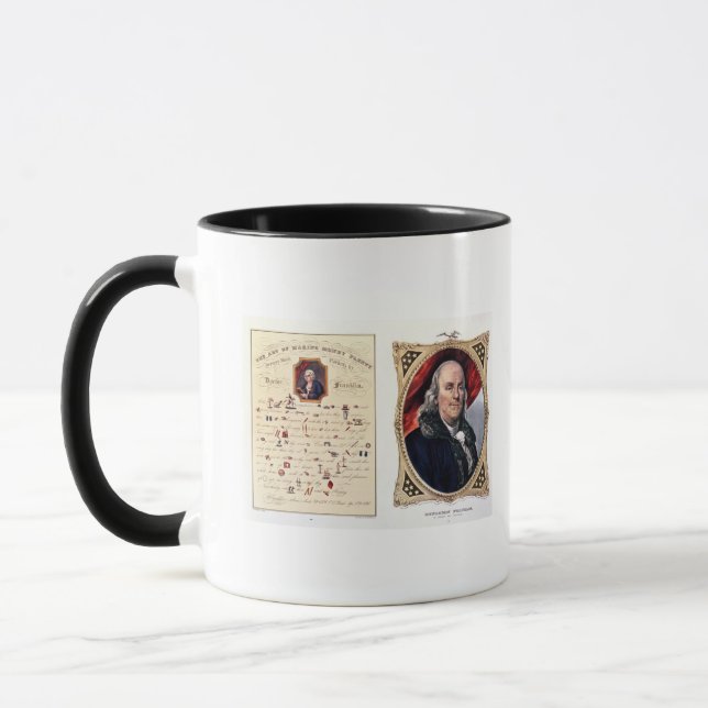 Benjamin Franklin  1847 Mug (Left)
