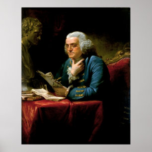 Benjamin Franklin by David Martin done in 1767 Poster