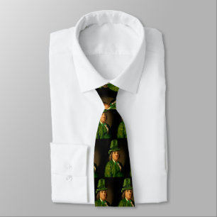 Benjamin Franklin Clover St Patrick's Day Tie