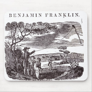 Benjamin Franklin  Conducts his Kite Experiment Mouse Mat