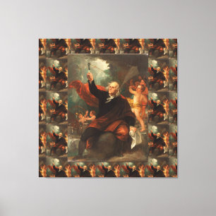 Benjamin Franklin Drawing Electricity from the Sky Canvas Print