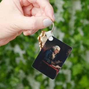 Benjamin Franklin Founder, Inventor, Scientist Key Ring