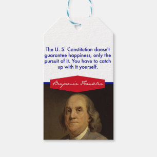 Benjamin Franklin Gift Tags
