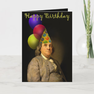 Benjamin Franklin Happy Birthday Card