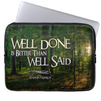Benjamin Franklin Inspirational Quote "Well done"
