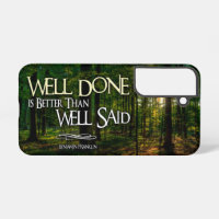 Benjamin Franklin Inspirational Quote "Well done"