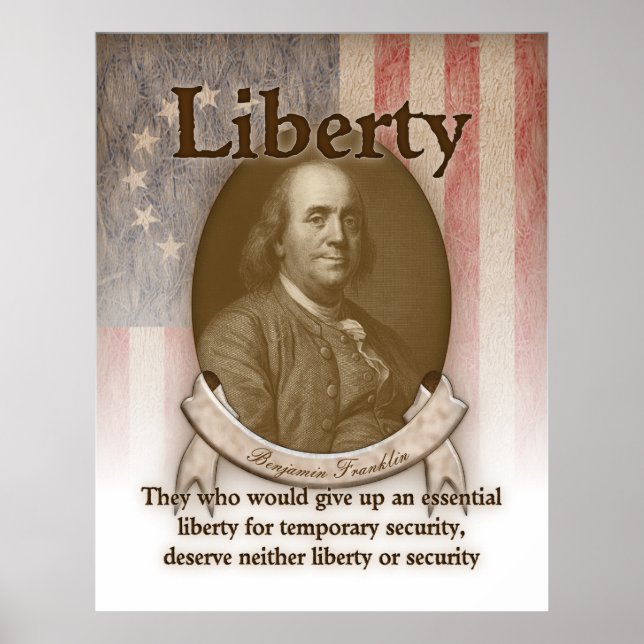 Benjamin Franklin – Liberty Poster (Front)