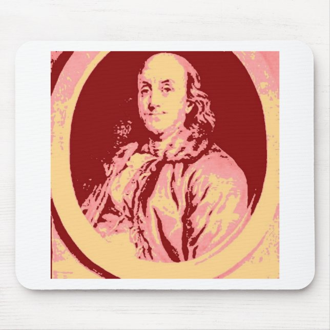 Benjamin Franklin Mouse Mat (Front)