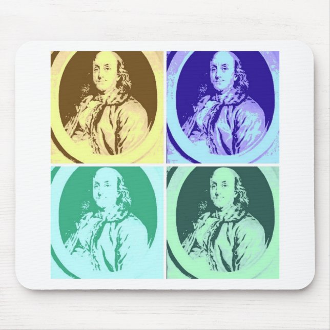 Benjamin Franklin Mouse Mat (Front)